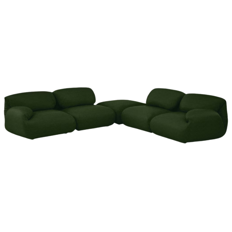 The Luva Modular Corner Sectional from Herman Miller in Fir Whim upholstery.