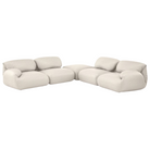 The Luva Modular Corner Sectional from Herman Miller in Warm White Whim upholstery.