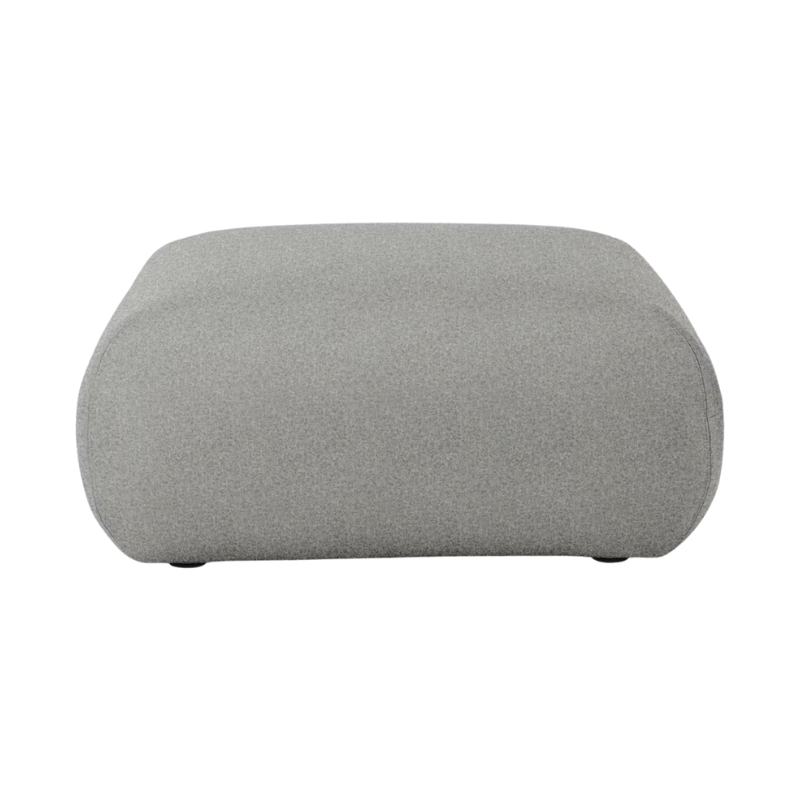 The Luva Modular Ottoman from Herman Miller in Heathered Cool Grey Cozy upholstery.