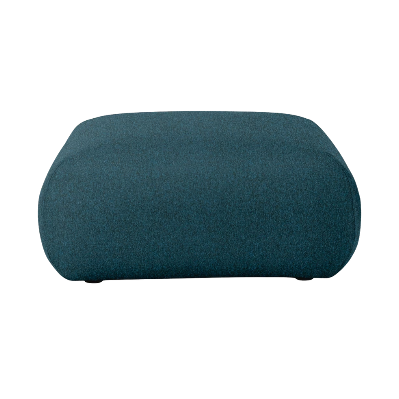 The Luva Modular Ottoman from Herman Miller in Heathered Lagoon Cozy upholstery.