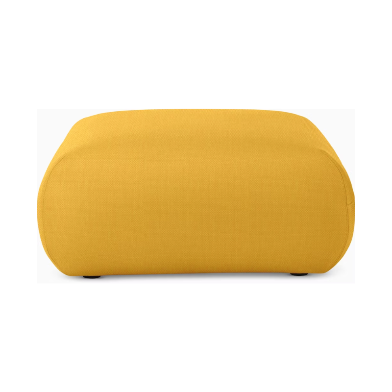 The Luva Modular Ottoman from Herman Miller in Goldenrod Mode upholstery.