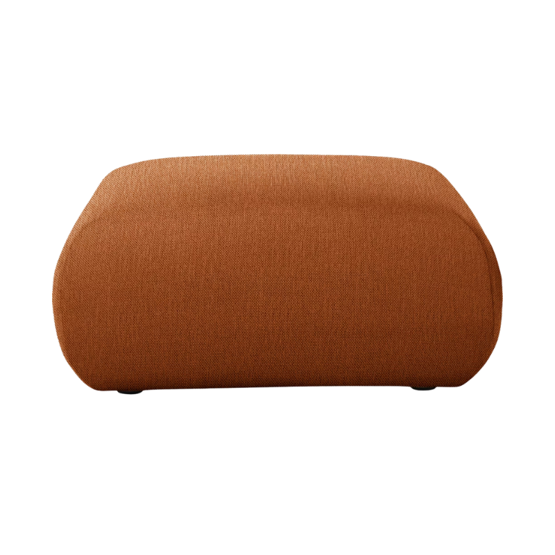 The Luva Modular Ottoman from Herman Miller in Rust Mode upholstery.