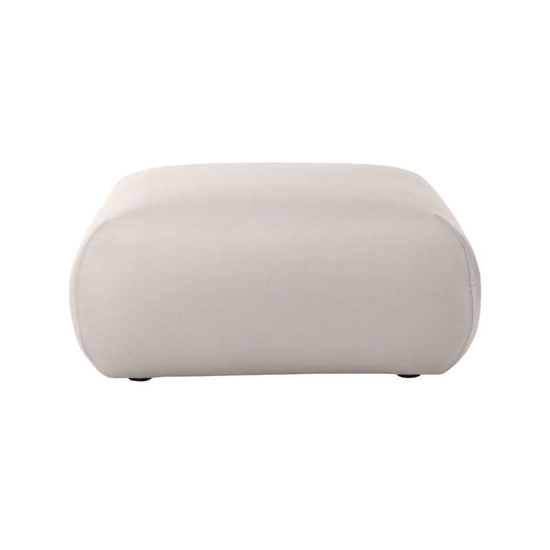 The Leather Luva Modular Ottoman Prone Leather Lotus from Herman Miller.