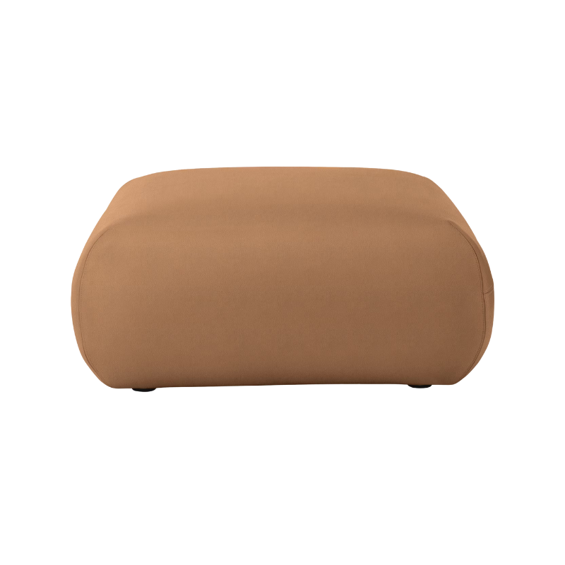 The Leather Luva Modular Ottoman Prone Leather Shore from Herman Miller.