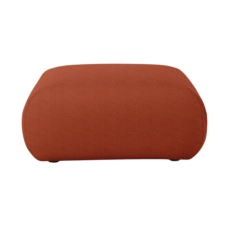 The Luva Modular Ottoman from Herman Miller in Terra Cotta Whim upholstery.