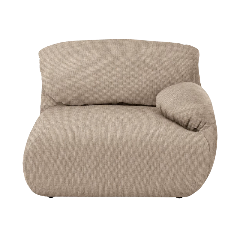 The right Luva Modular Single Seat One Arm from Herman Miller in Basket Mode upholstery.