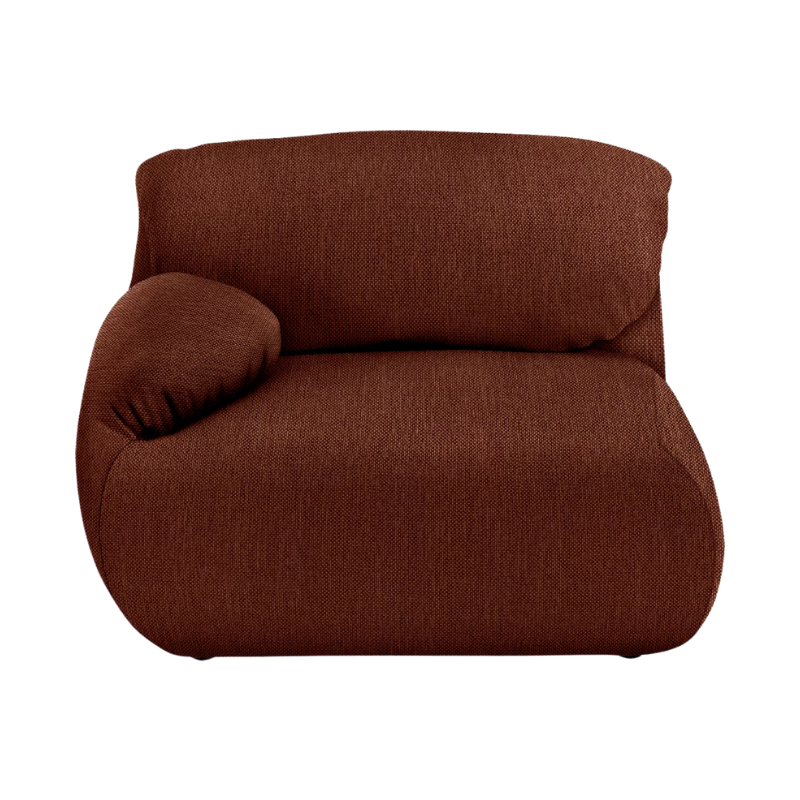 The left Luva Modular Single Seat One Arm from Herman Miller in Pathway Mode upholstery.