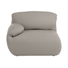 The left Luva Modular Single Seat One Arm from Herman Miller in Sycamore Mode upholstery.