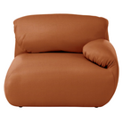 Fold up, down, or reconfigure as you please. The Luva Modular Single Seat with One Arm presents timeless beauty in an inventive form. Created by designer Gabriel Tan, Luva is a case study for probing at the intersections of art, design, and culture. The chair's elemental form is inspired by the soft-rolled tops of Japanese futons and the padded tactility of a boxing glove from Herman Miller.