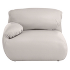 Fold up, down, or reconfigure as you please. The Luva Modular Single Seat with One Arm presents timeless beauty in an inventive form. Created by designer Gabriel Tan, Luva is a case study for probing at the intersections of art, design, and culture. The chair's elemental form is inspired by the soft-rolled tops of Japanese futons and the padded tactility of a boxing glove from Herman Miller.