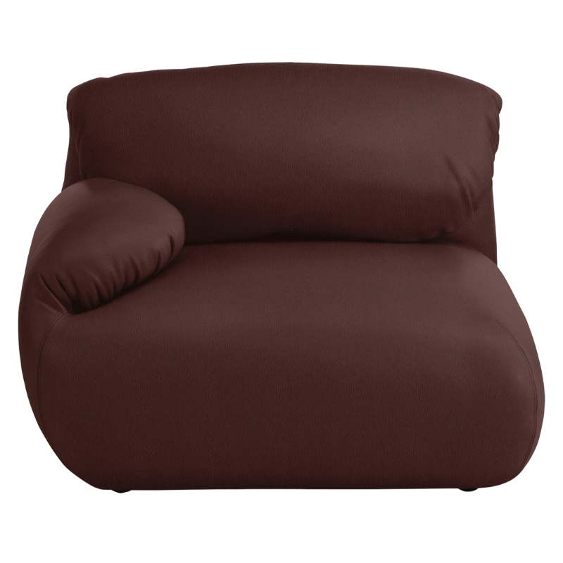 Fold up, down, or reconfigure as you please. The Luva Modular Single Seat with One Arm presents timeless beauty in an inventive form. Created by designer Gabriel Tan, Luva is a case study for probing at the intersections of art, design, and culture. The chair's elemental form is inspired by the soft-rolled tops of Japanese futons and the padded tactility of a boxing glove from Herman Miller