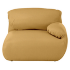 Fold up, down, or reconfigure as you please. The Luva Modular Single Seat with One Arm presents timeless beauty in an inventive form. Created by designer Gabriel Tan, Luva is a case study for probing at the intersections of art, design, and culture. The chair's elemental form is inspired by the soft-rolled tops of Japanese futons and the padded tactility of a boxing glove from Herman Miller.