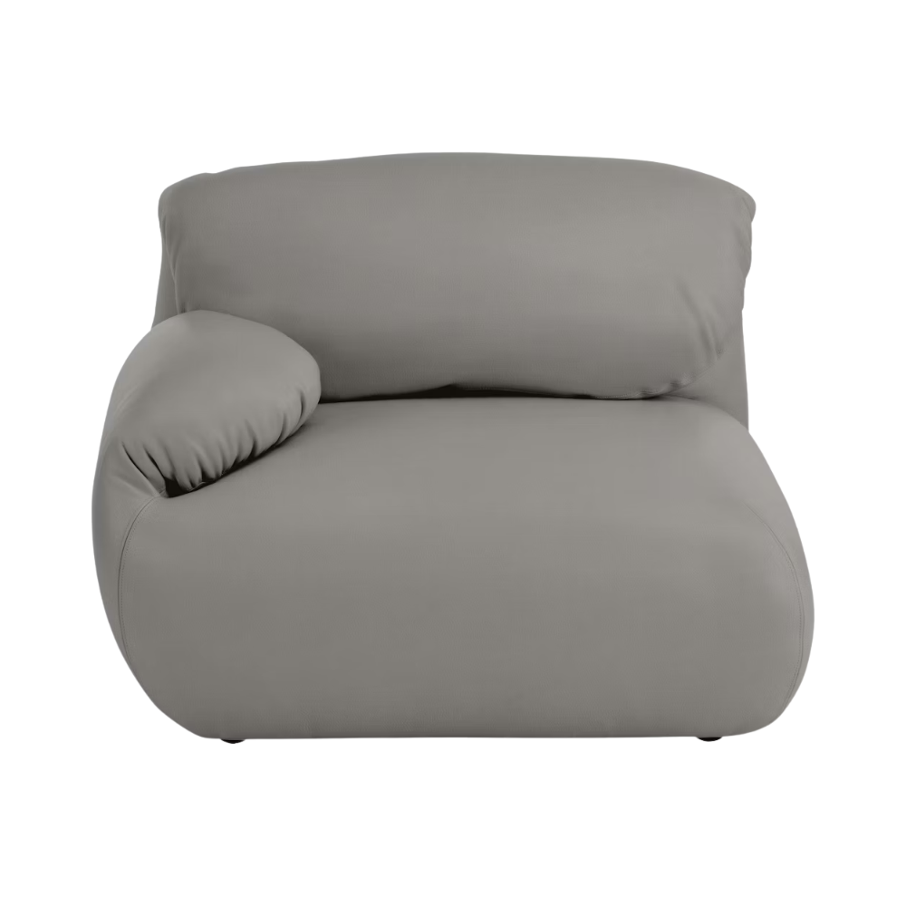 Gray armchair on a white background from Herman Miller.
