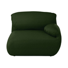 The right Luva Modular Single Seat One Arm from Herman Miller in Fir Whim upholstery.