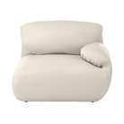 The right Luva Modular Single Seat One Arm from Herman Miller in Warm White Whim upholstery.
