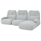 The Luva Modular Three Seater Sectional from Herman Miller extended.