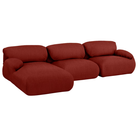 The left Luva Modular Three Seater Sectional from Herman Miller in Alder Mode upholstery.