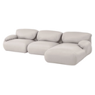 The Leather Luva Modular Three Seater Sectional Prone Leather Lotus Right from Herman Miller.