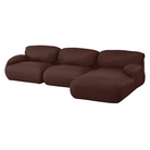 The Leather Luva Modular Three Seater Sectional Prone Leather Mantra Right from Herman Miller.