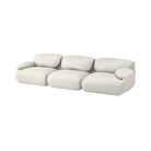 The Luva Modular Three Seater Sofa Beck Buckram from Herman Miller. 