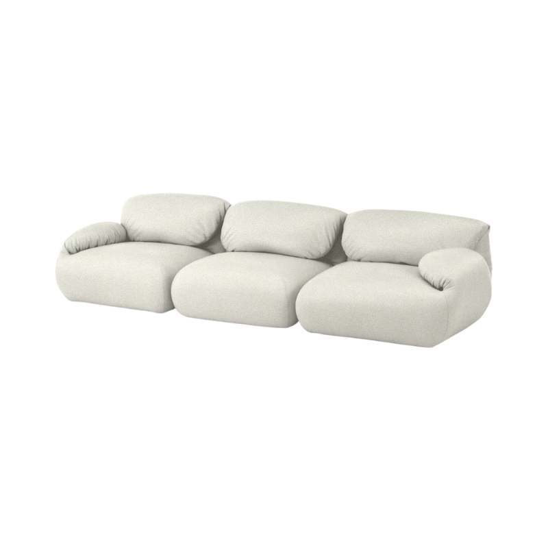 The Luva Modular Three Seater Sofa Beck Buckram from Herman Miller. 
