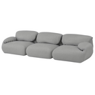 The Luva Three Seater Modular Sofa from Herman Miller in Warm Grey Cozy upholstery.