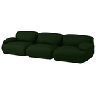 The Luva Three Seater Modular Sofa from Herman Miller in Fir Whim upholstery.