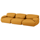 The Luva Three Seater Modular Sofa from Herman Miller in Mustard Seed Whim upholstery.