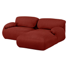 The right Luva Modular Two Seater Sectional from Herman Miller in Alder Mode upholstery.