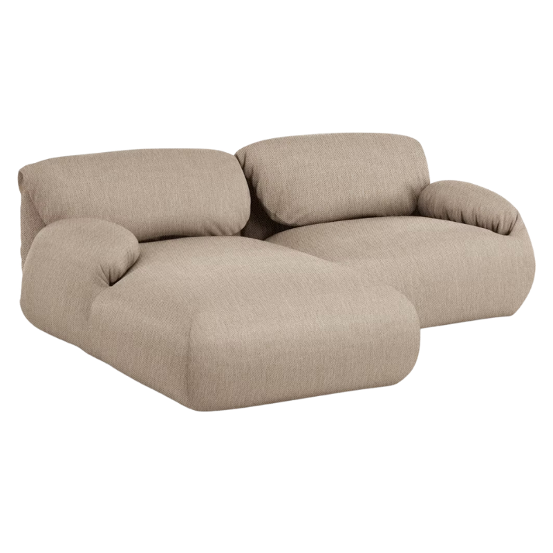 The left Luva Modular Two Seater Sectional from Herman Miller in Basket Mode upholstery.