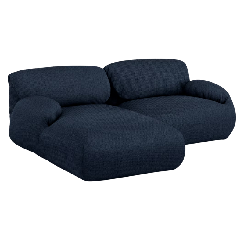 The left Luva Modular Two Seater Sectional from Herman Miller in Society Mode upholstery.