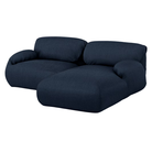 The right Luva Modular Two Seater Sectional from Herman Miller in Society Mode upholstery.