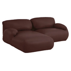 The Leather Luva Modular Two Seater Sectional Prone Leather Mantra Left from Herman Miller.