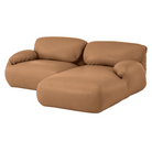 The Leather Luva Modular Two Seater Sectional Prone Leather Shore Right from Herman Miller.