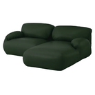 The Leather Luva Modular Two Seater Sectional Prone Leather Vine Right from Herman Miller.