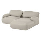 The right Luva Modular Two Seater Sectional from Herman Miller with shell mode upholstery.