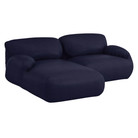 The left Luva Modular Two Seater Sectional from Herman Miller in Navy Whim upholstery.