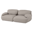 The Luva Modular Two Seater Sofa from Herman Miller in Heathered Rye Grass Cozy upholstery.