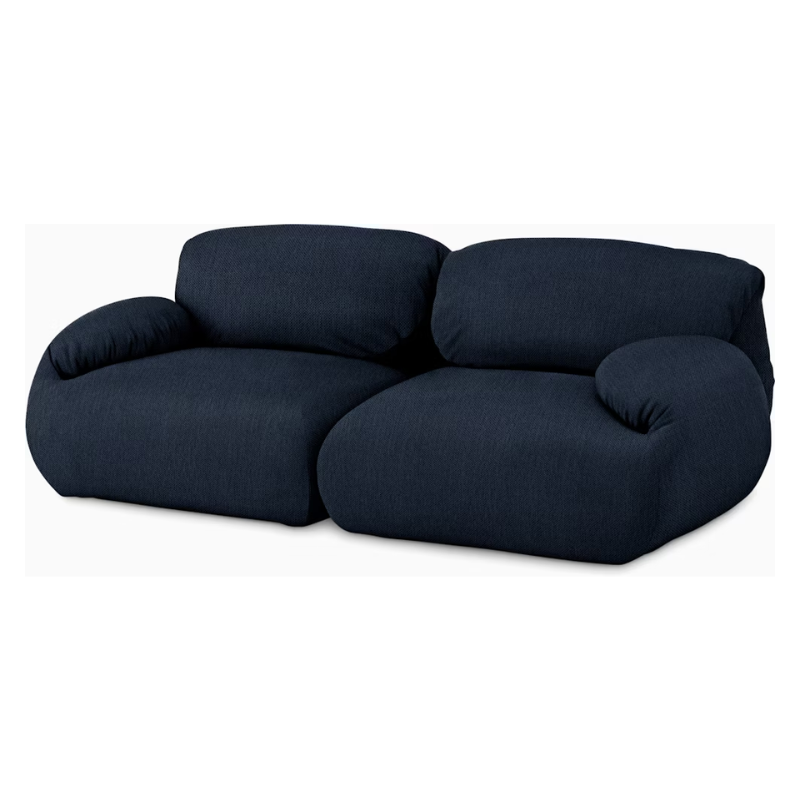 The Luva Modular Two Seater Sofa from Herman Miller in Society Mode upholstery.