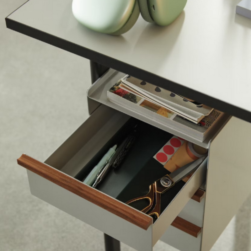 The Mode Desk from Herman Miller in a business space.