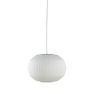 The small (14 inch) Nelson Angled Sphere Bubble Pendant from Herman Miller.