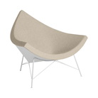 The Nelson Coconut Chair Beck Patisserie with White Base from Herman Miller.