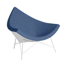 The Nelson Coconut Chair Luce Alkali with White Base from Herman Miller.