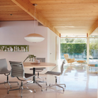 The Nelson Saucer Bubble Pendant from Herman Miller illuminating a family space.