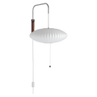 The Nelson Saucer Wall Sconce from Herman Miller from the side.