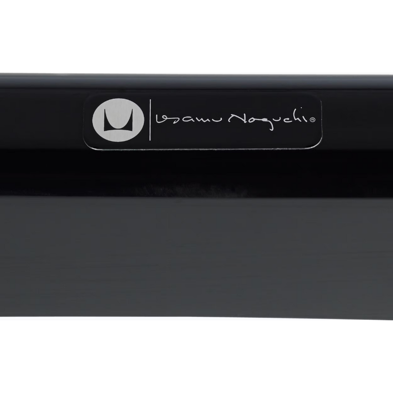 A close up on the signature on the the Noguchi Table from Herman Miller.