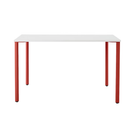 The 18 x 48 OE1 Table from Herman Miller with the canyon frame and studio white laminate table top.