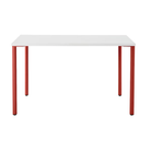 The 24 x 48 OE1 Table from Herman Miller with the canyon frame and white laminate veneer table top.