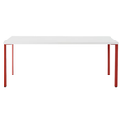 The 30 x 72 OE1 Table from Herman Miller with the canyon frame and studio white laminate table top.