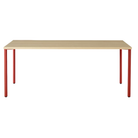 The 30 x 72 OE1 Table from Herman Miller with the canyon frame and white ash veneer table top.